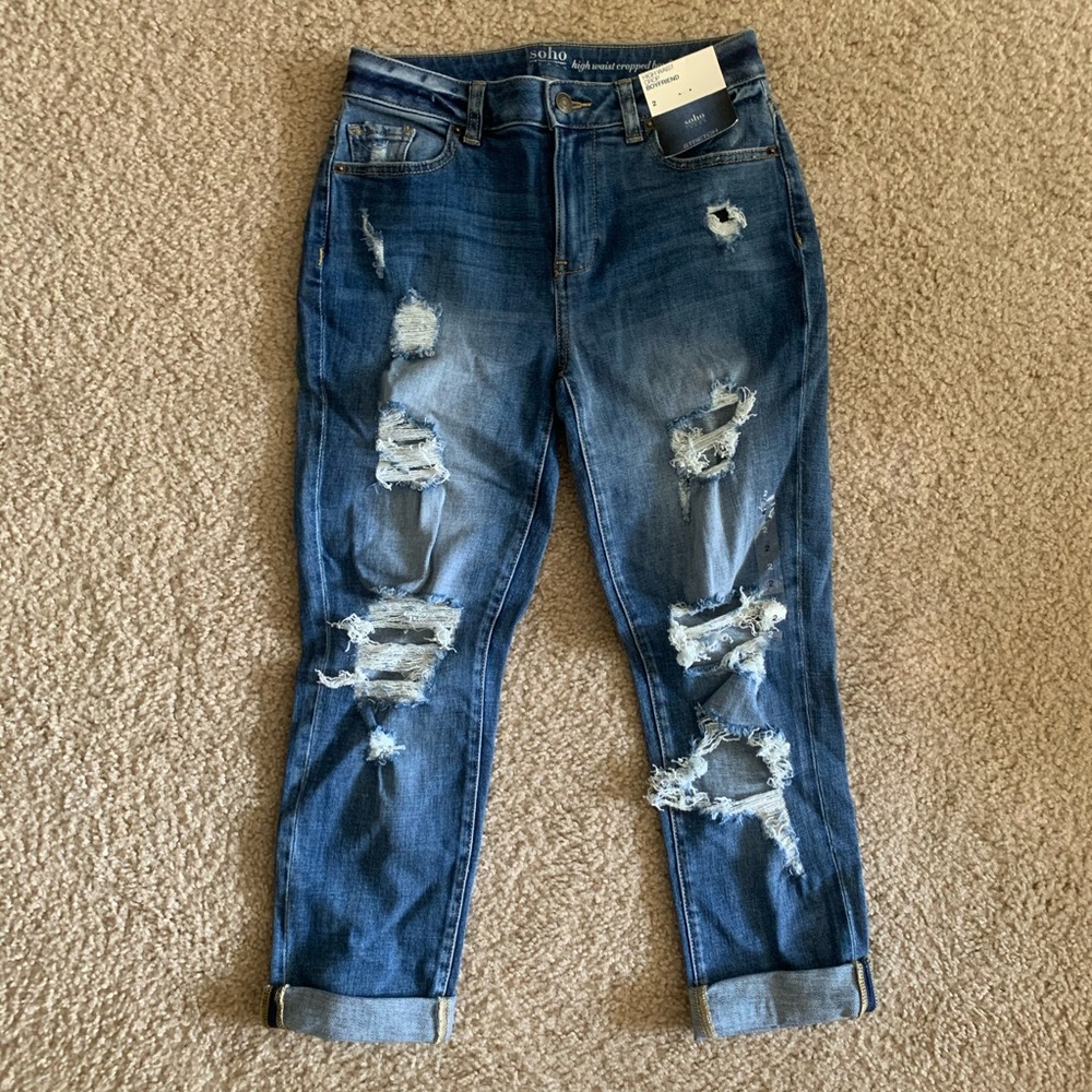 NWT! NEW YORK & COMPANY HIGH-WAIST BOYFRIEND JEANS